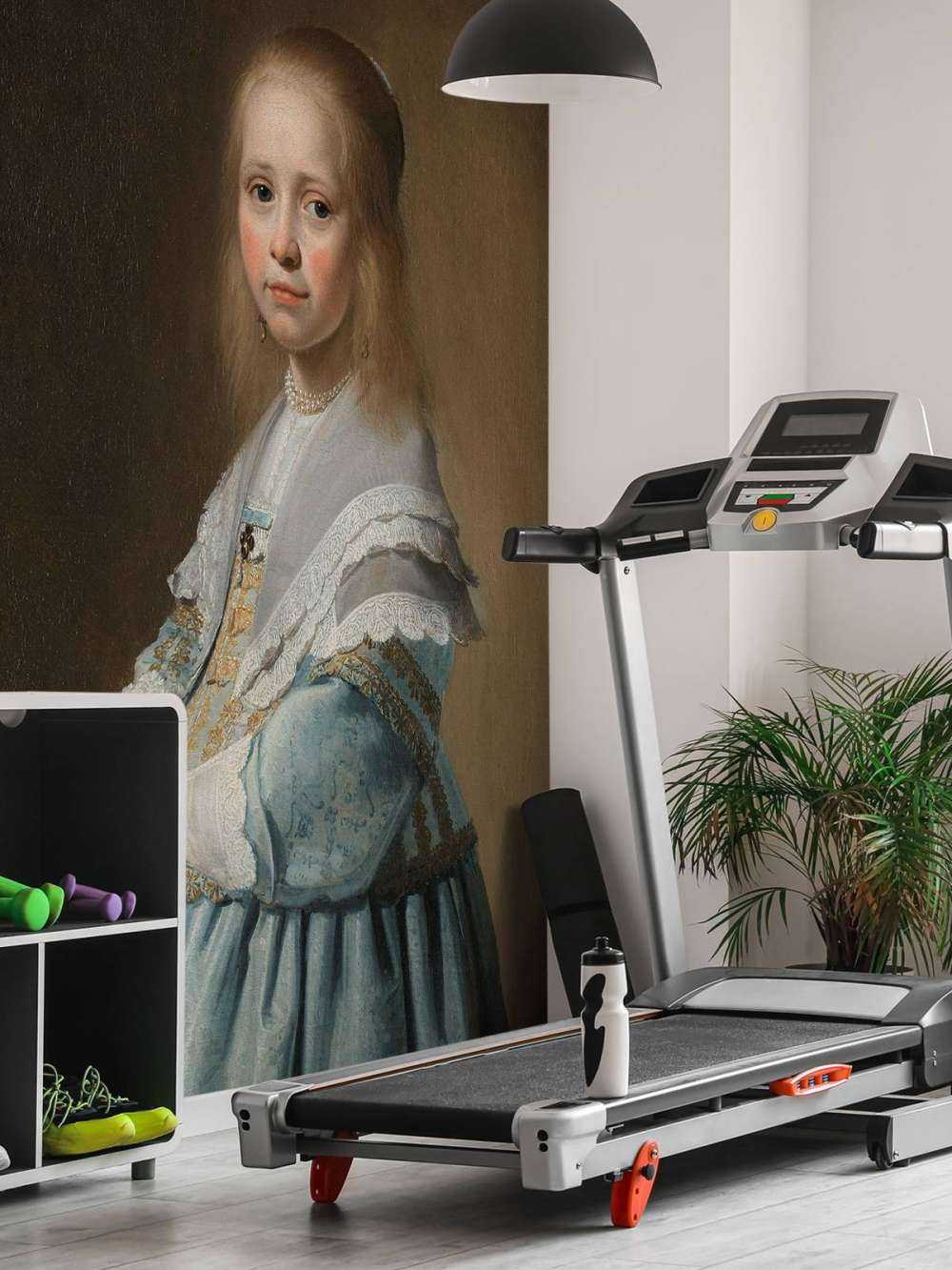 Portrait of a girl in blue