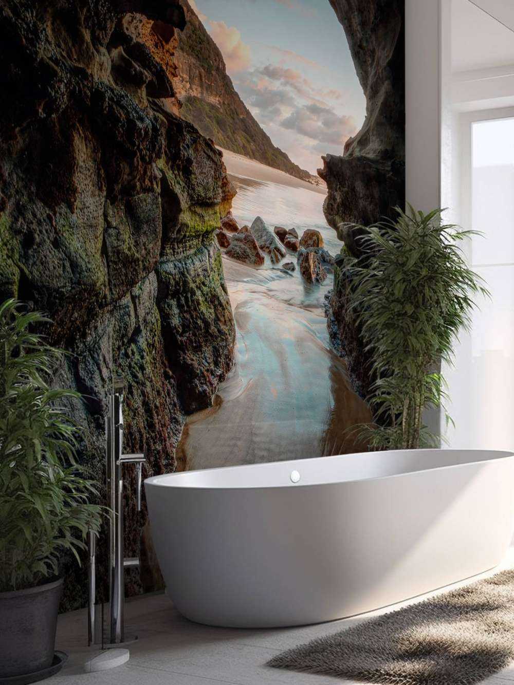 Sea between the rocks