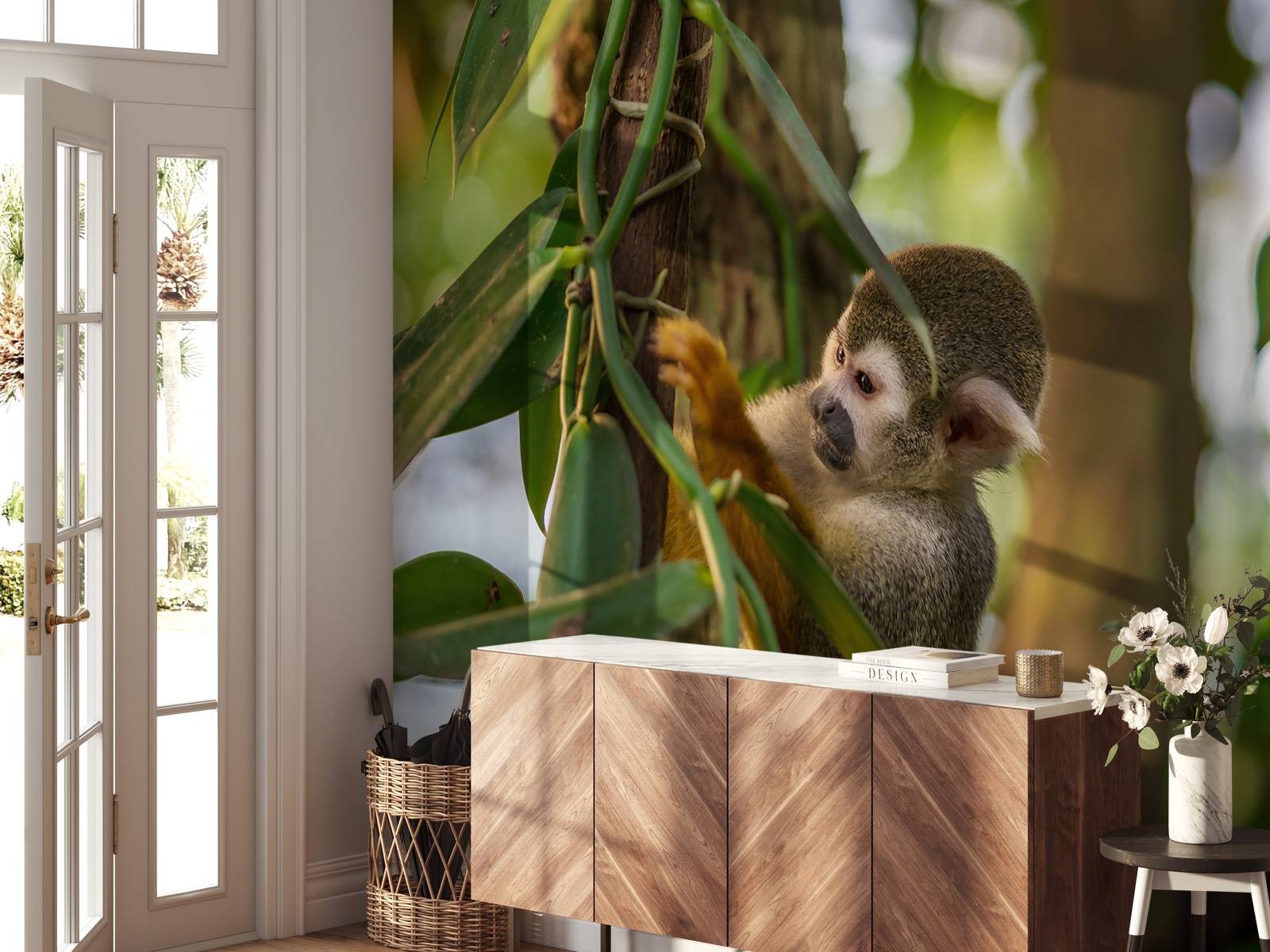 Small monkey in the trees