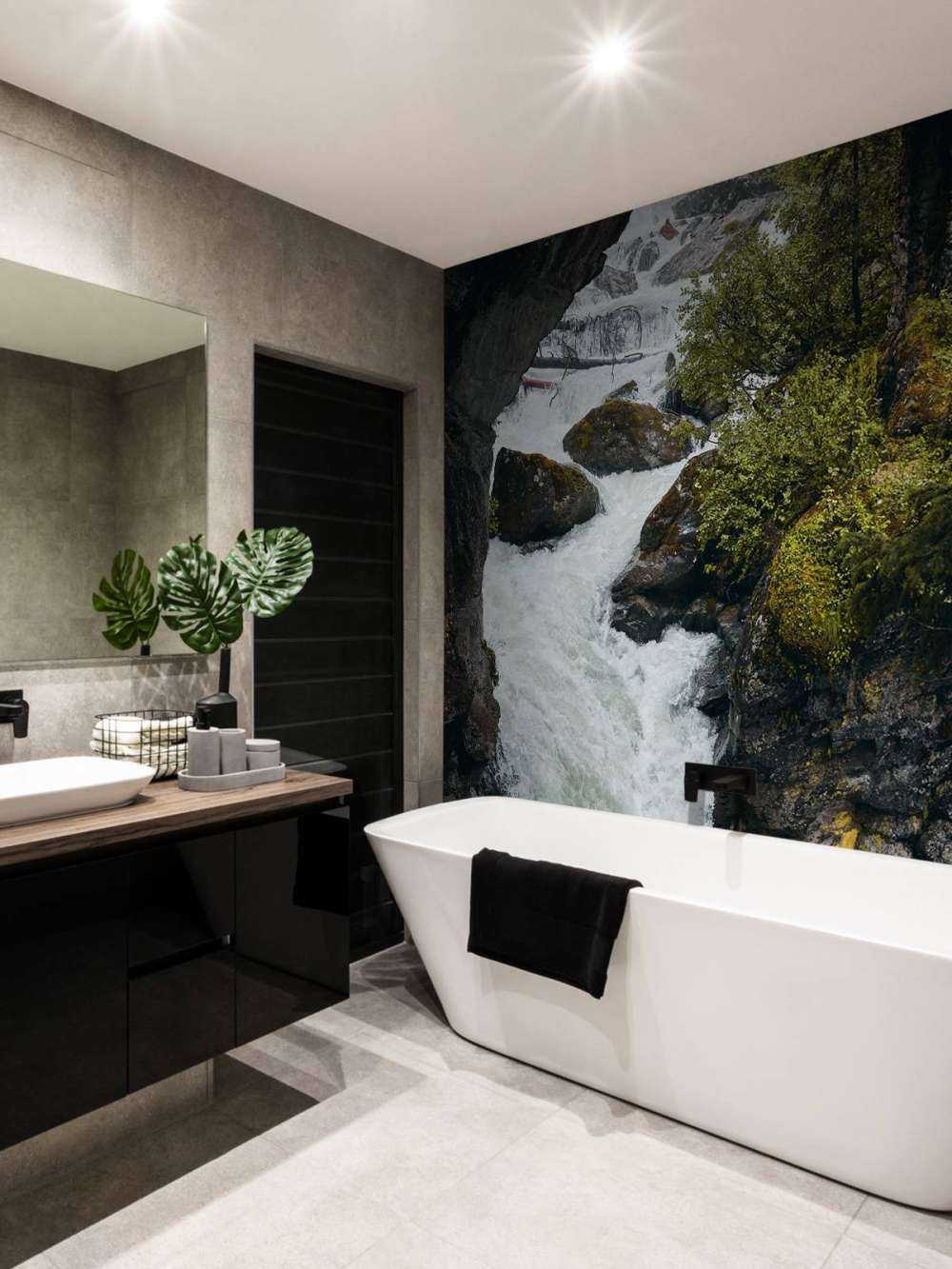 Bridge at a waterfall