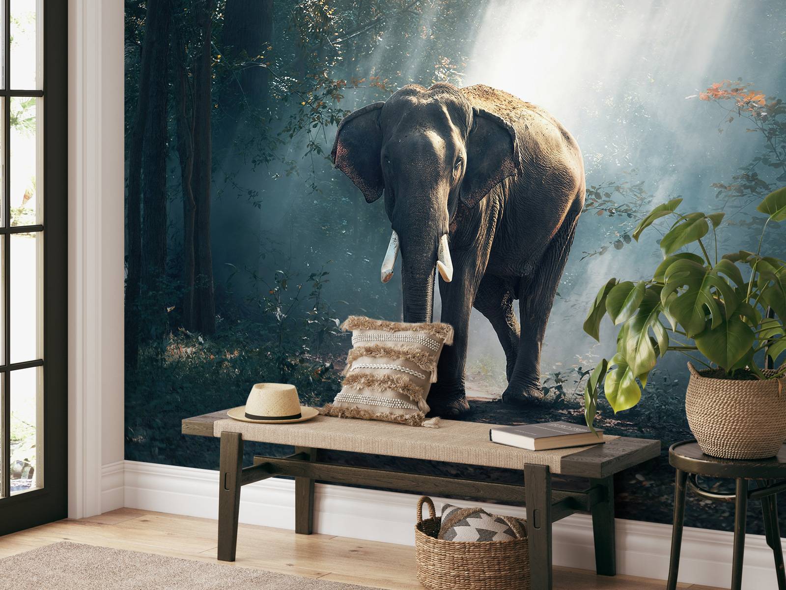 Elephant in a jungle