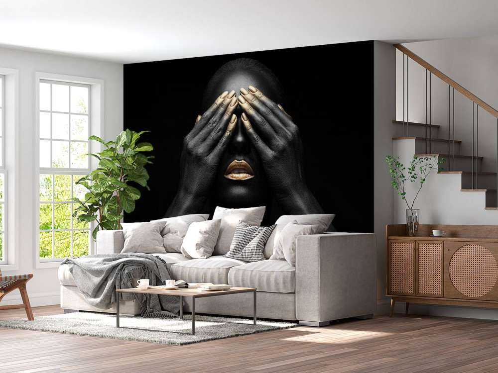 Woman with hands in front of her eyes