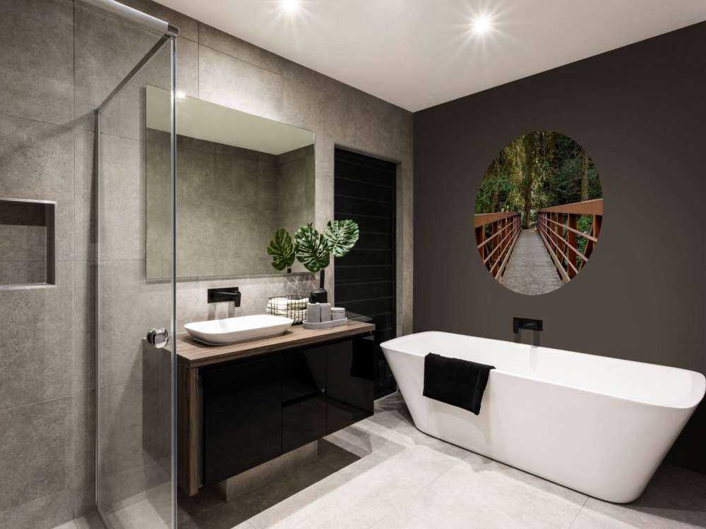 Rusty bridge in the forest