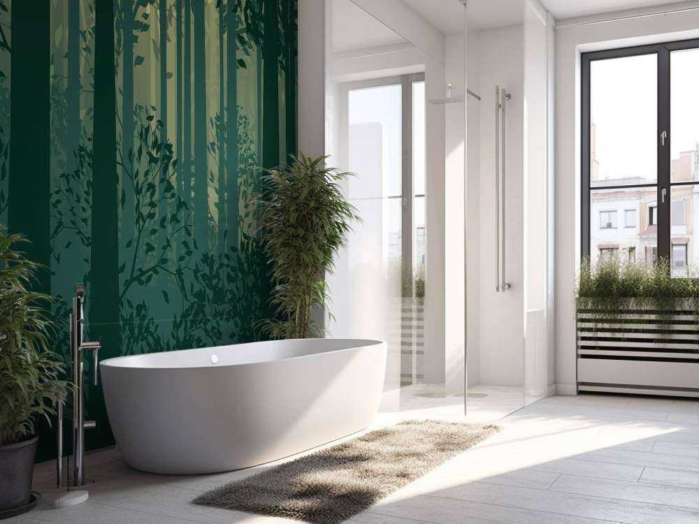 Abstract forest landscape