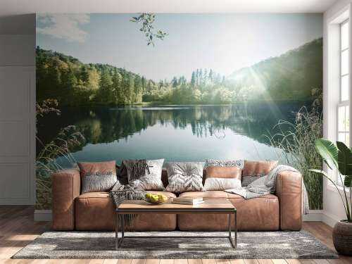 Lake in forest