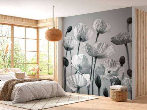 Blue tone poppies