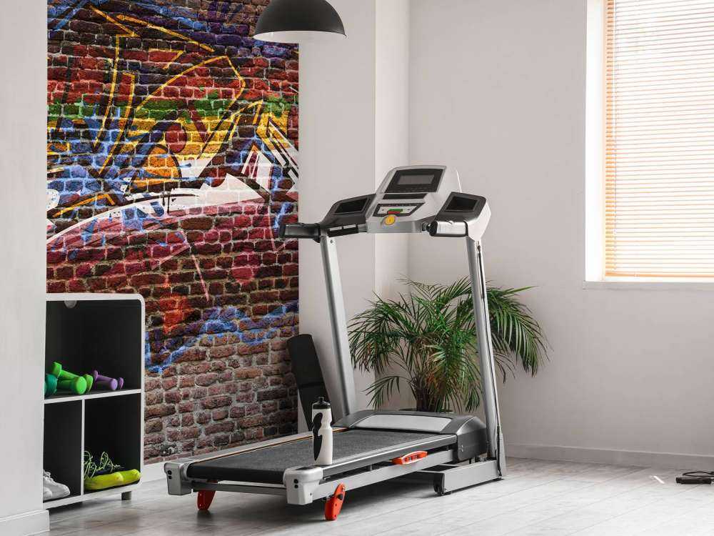 Graffiti on brick wall