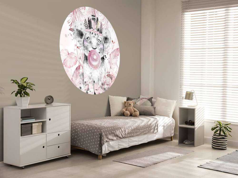 Playful pup and pink dreams