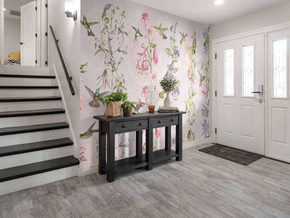 Weadow and Garden Flowers Pink