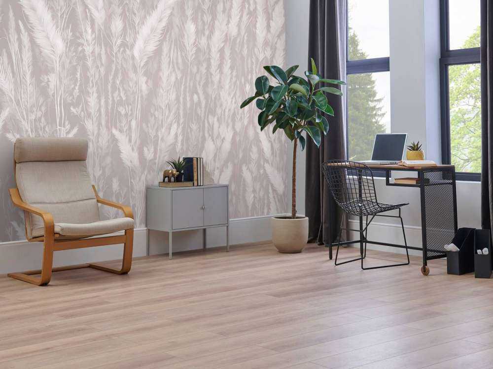 Wall of field grasses - taupe