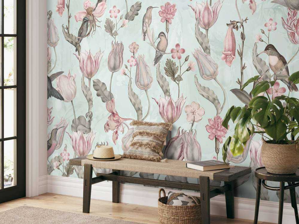 Spring Hummingbird Symphony - Mint Meadow