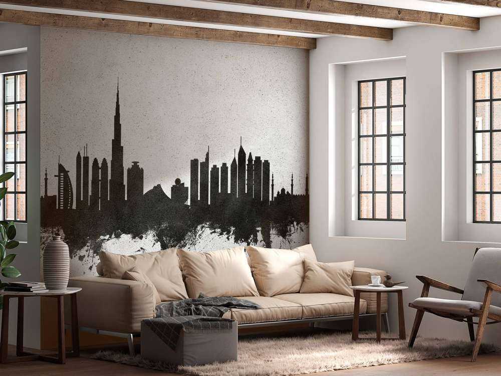 Watercolor skyline, Dubai