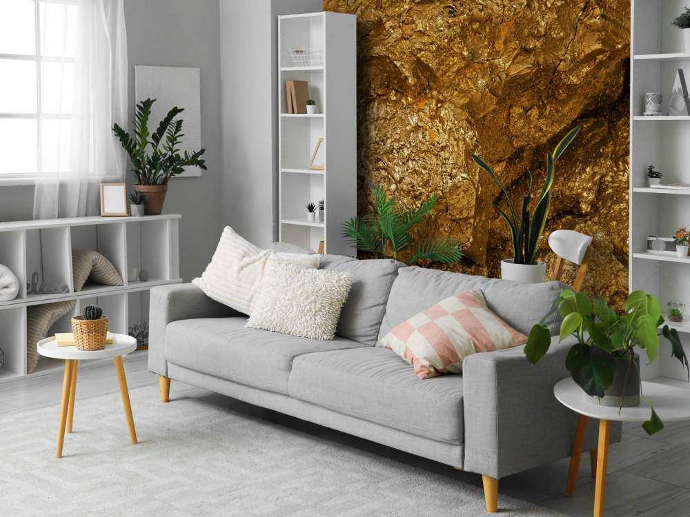 Golden stone, close-up