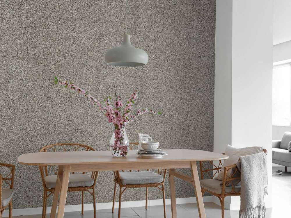 Concrete wall with fine stones