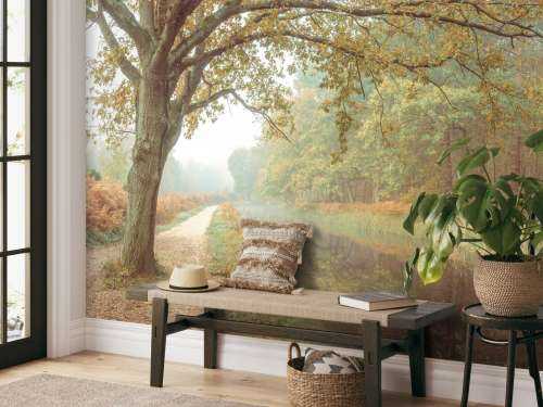 Lake in autumn forest