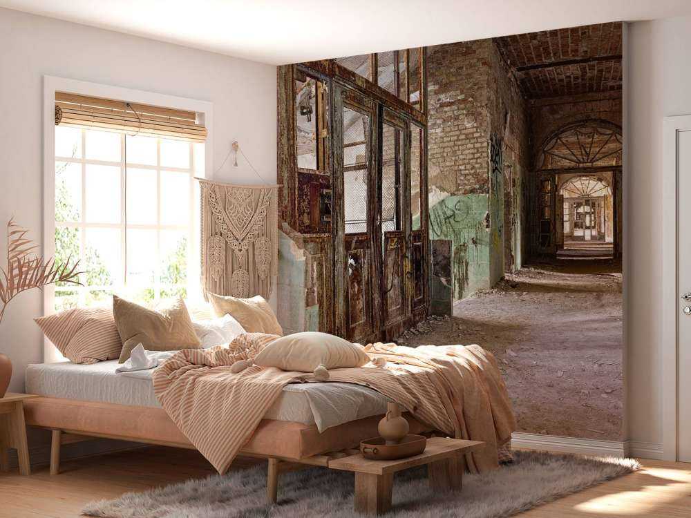 Stairwell in abandoned building