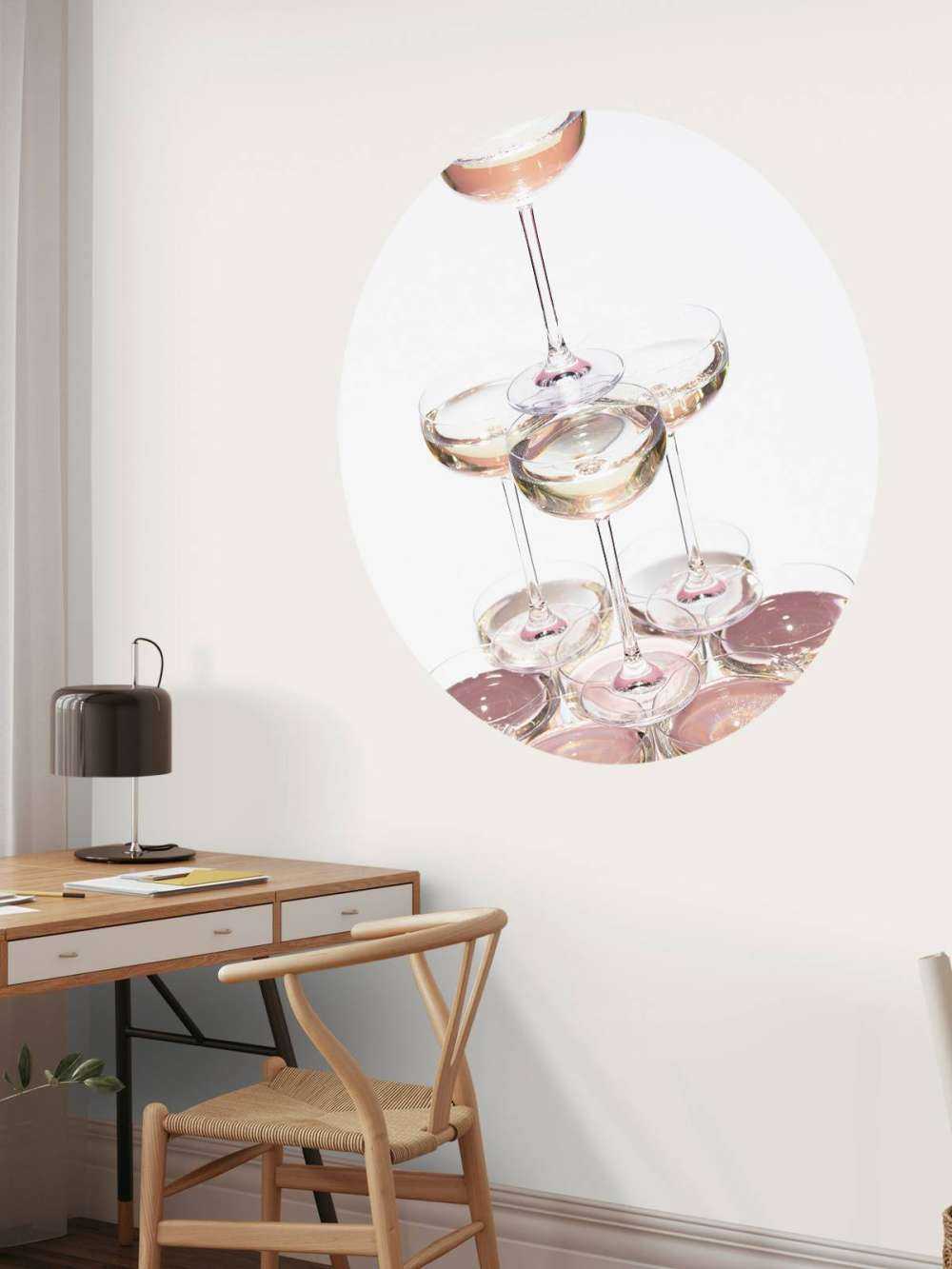 Champagne tower pink