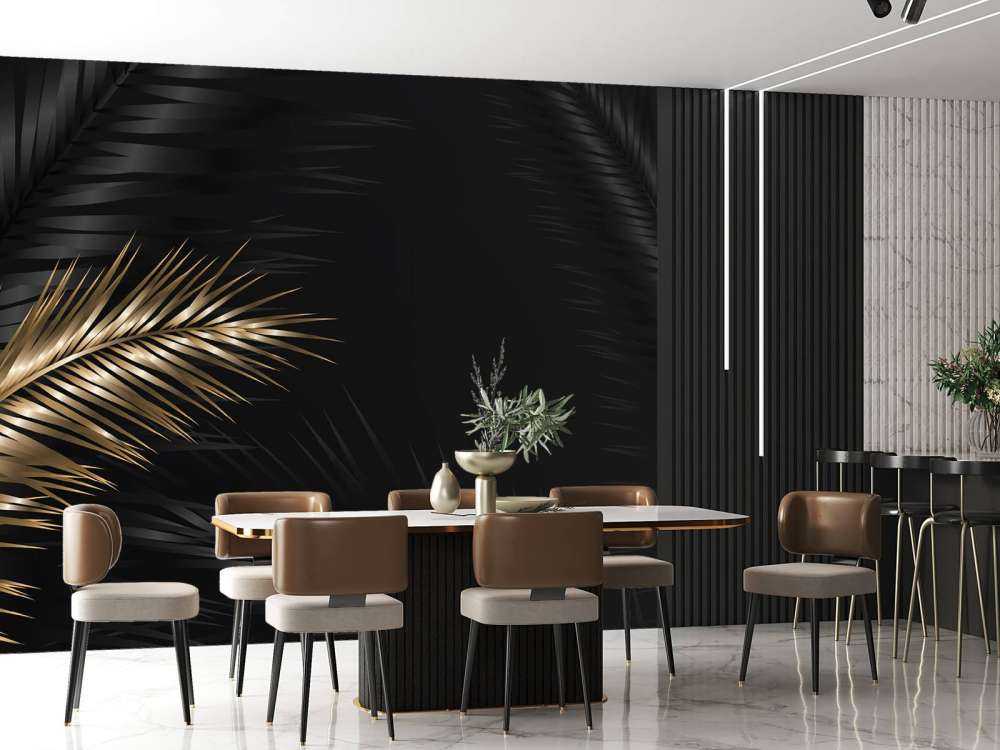 Ornamental palm leaves