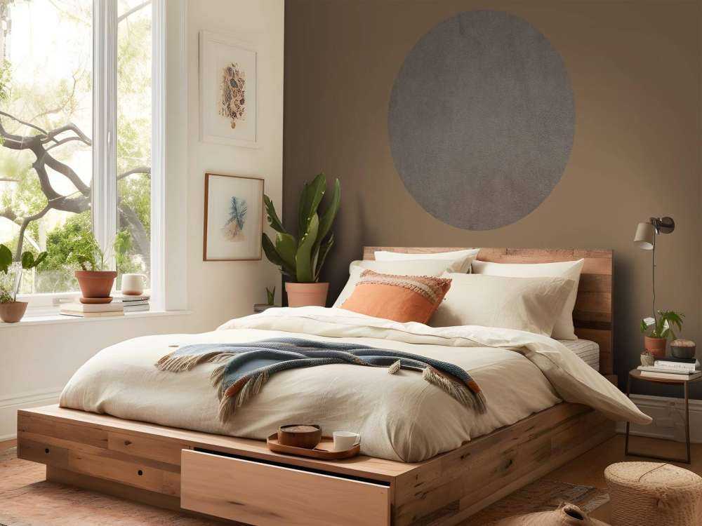 Taupe leather
