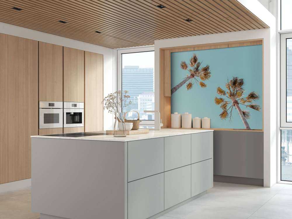 Palm trees with blue sky