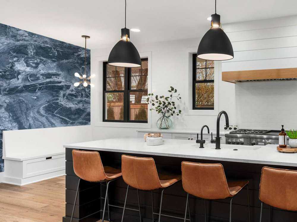 Marble with blue tone