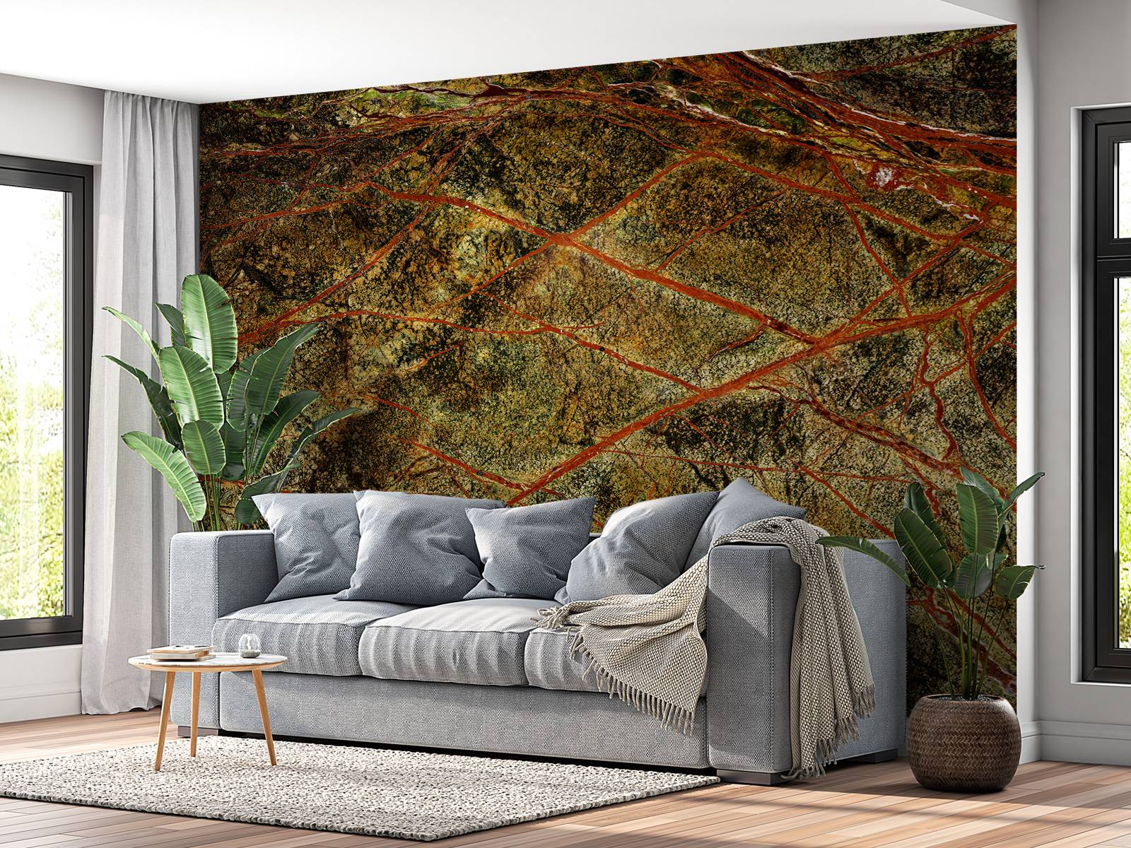 Marble with fine structure
