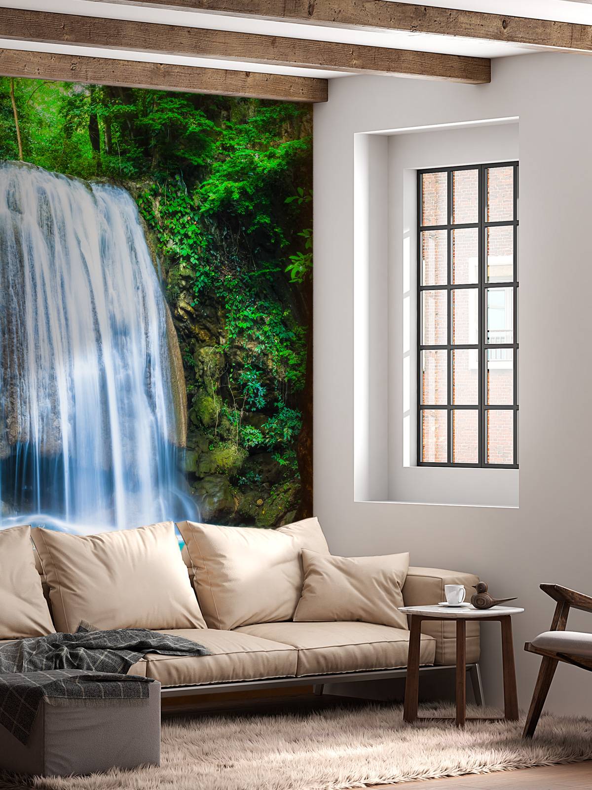 Blue waterfall
