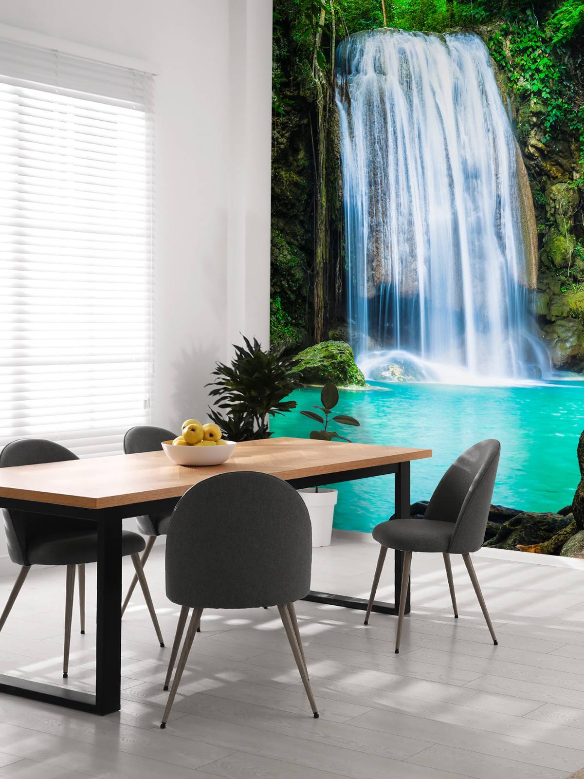 Blue waterfall