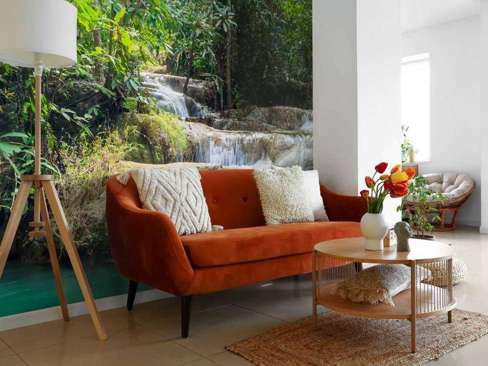 Erawan waterfall in Thailand