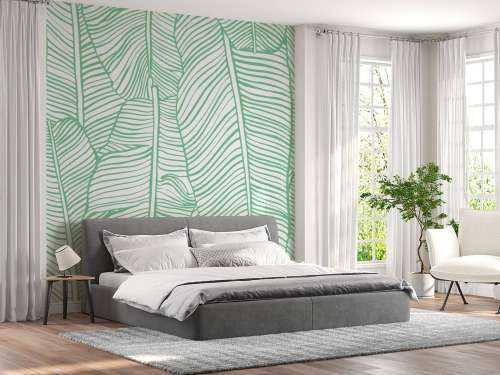 Leaf pattern green