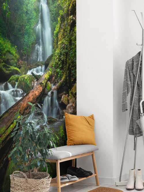 Close-up of waterfall