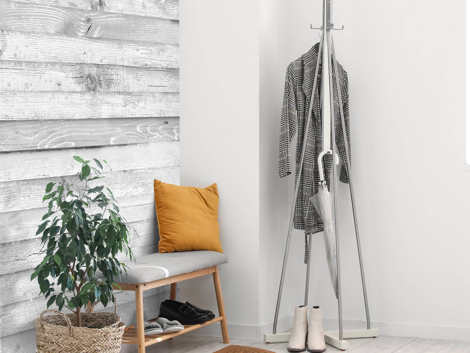 Whitewash wood horizontal