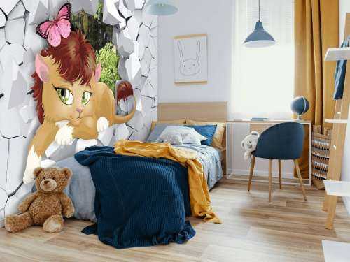 Lion in a wall