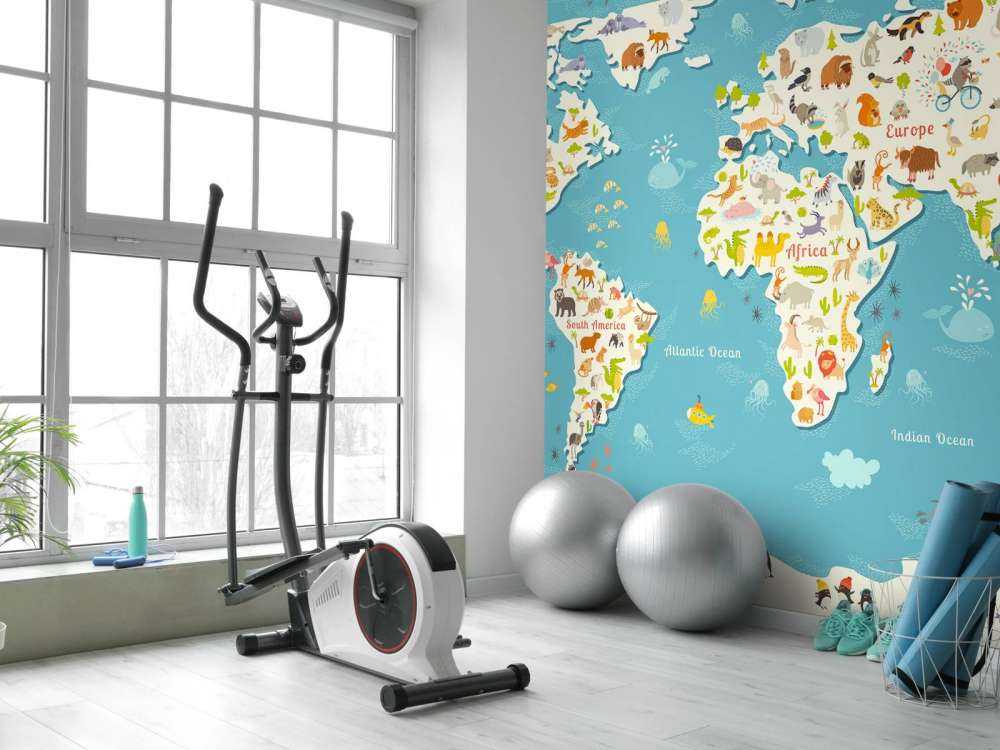 Illustratie wereldkaart