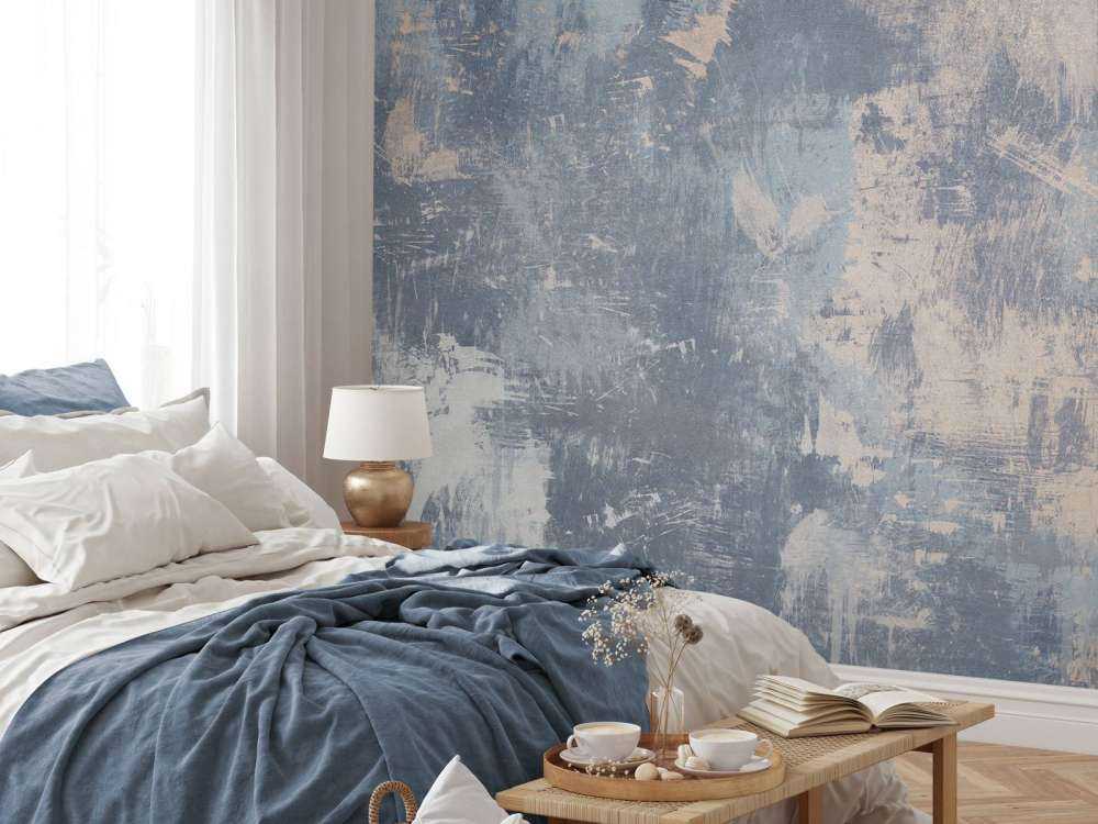 Beschadigde betonnen muur