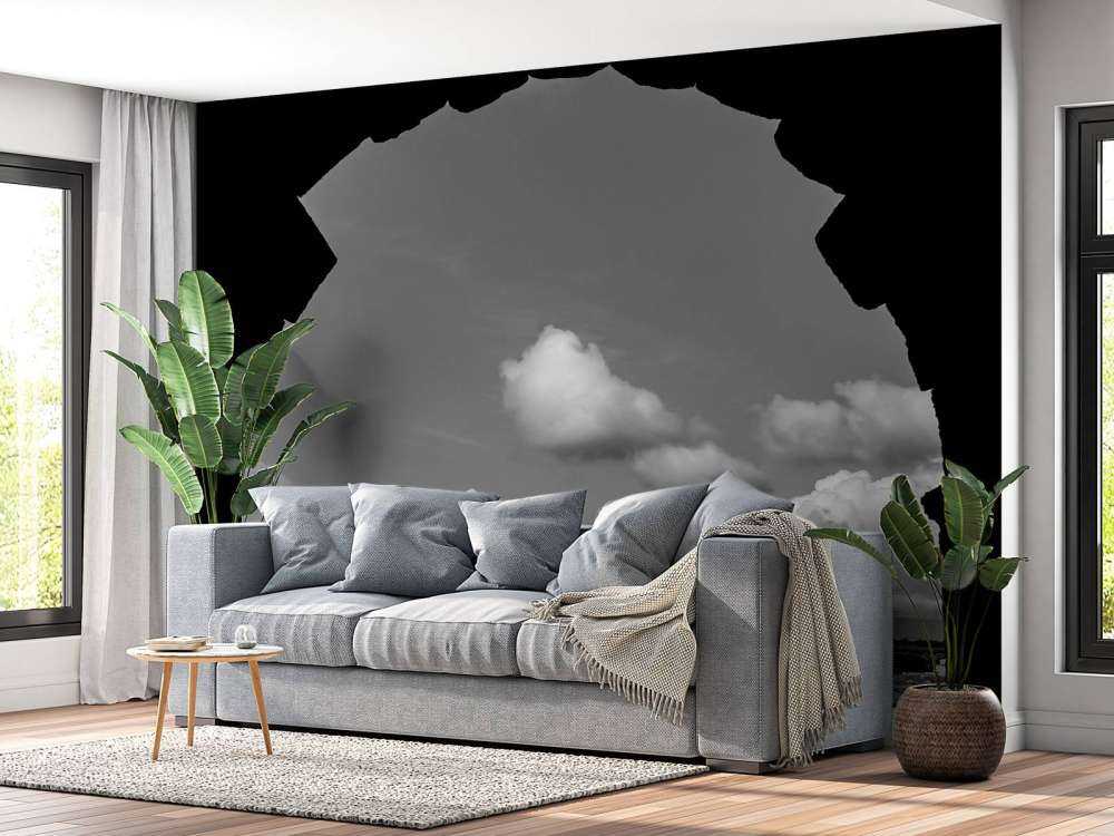 Patara Antique Theatre in zwart-wit