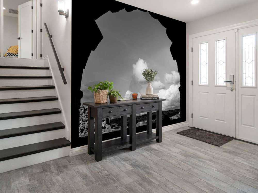 Patara Antique Theatre in zwart-wit