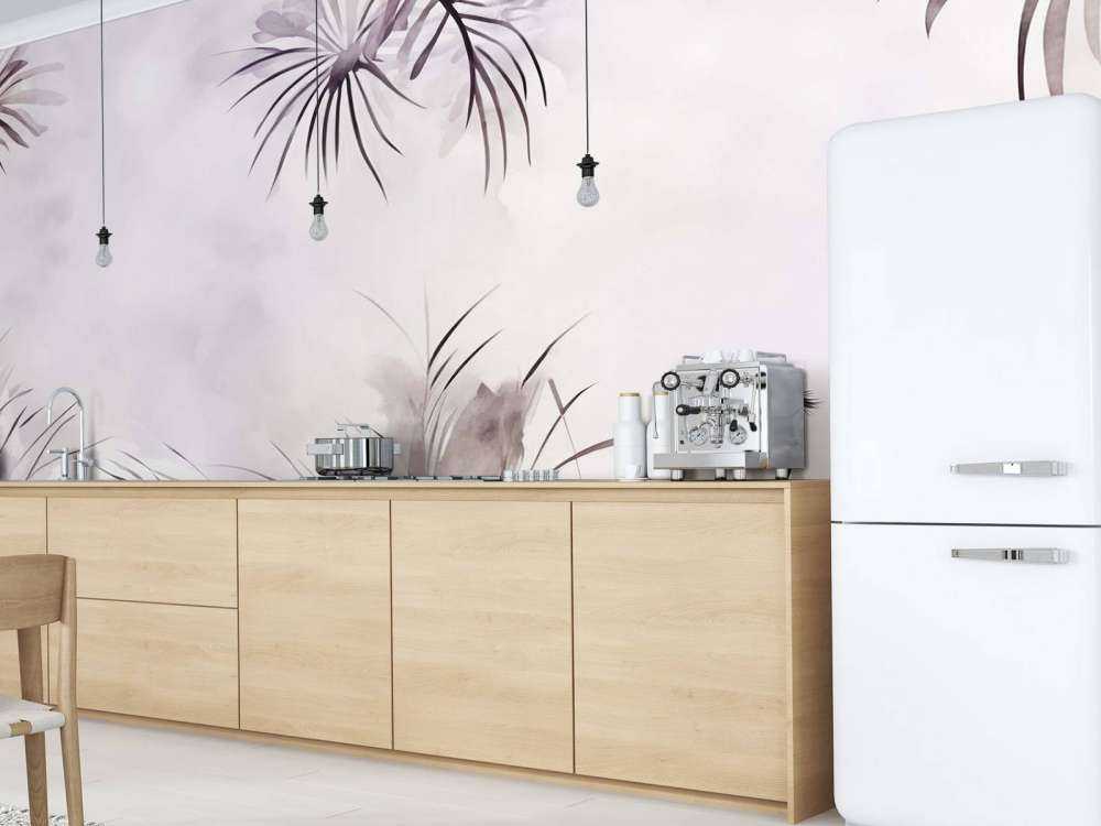 Cranes in a White Field