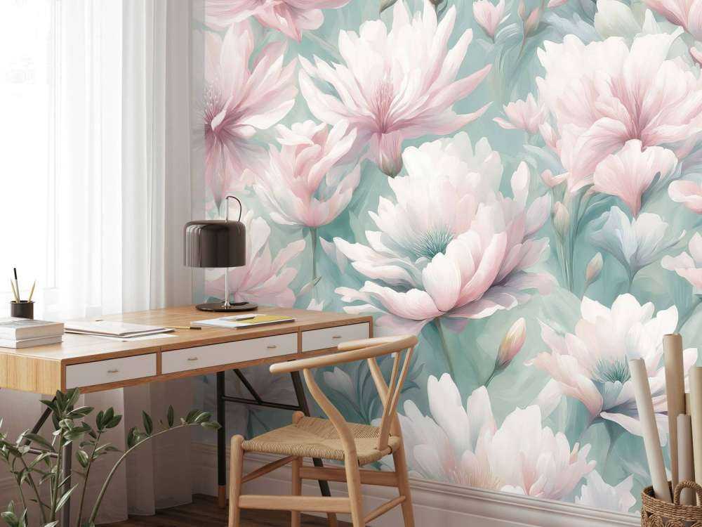 Balmy morning mint green