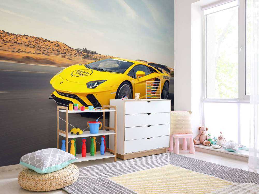 Lamborghini Aventador in action