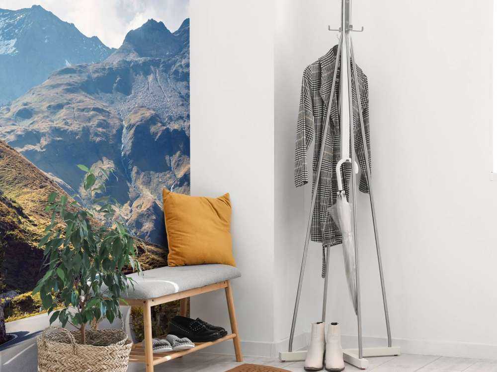 Panorama of a mountain road