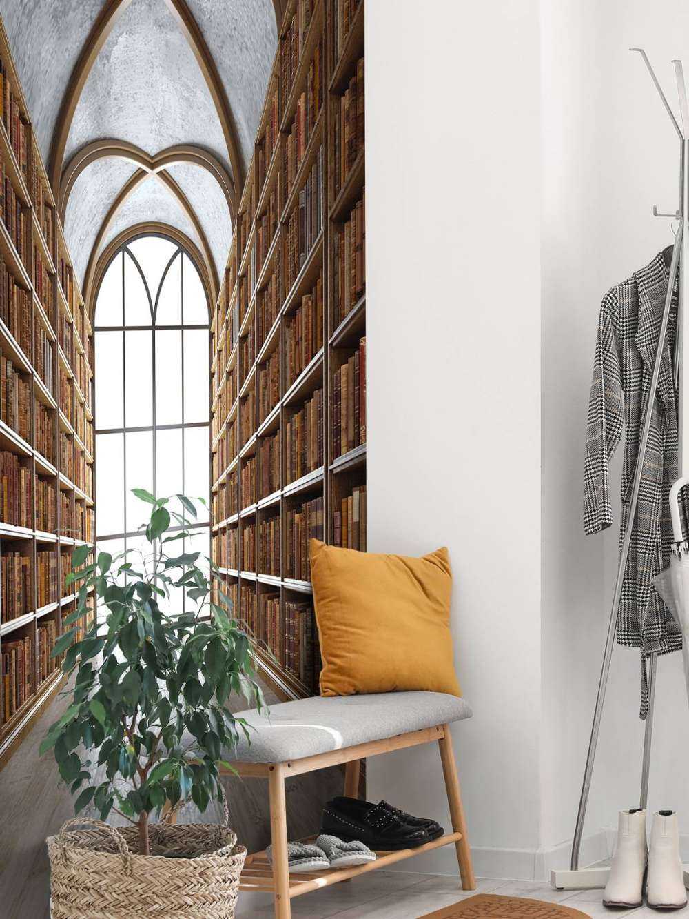 Medieval library hall