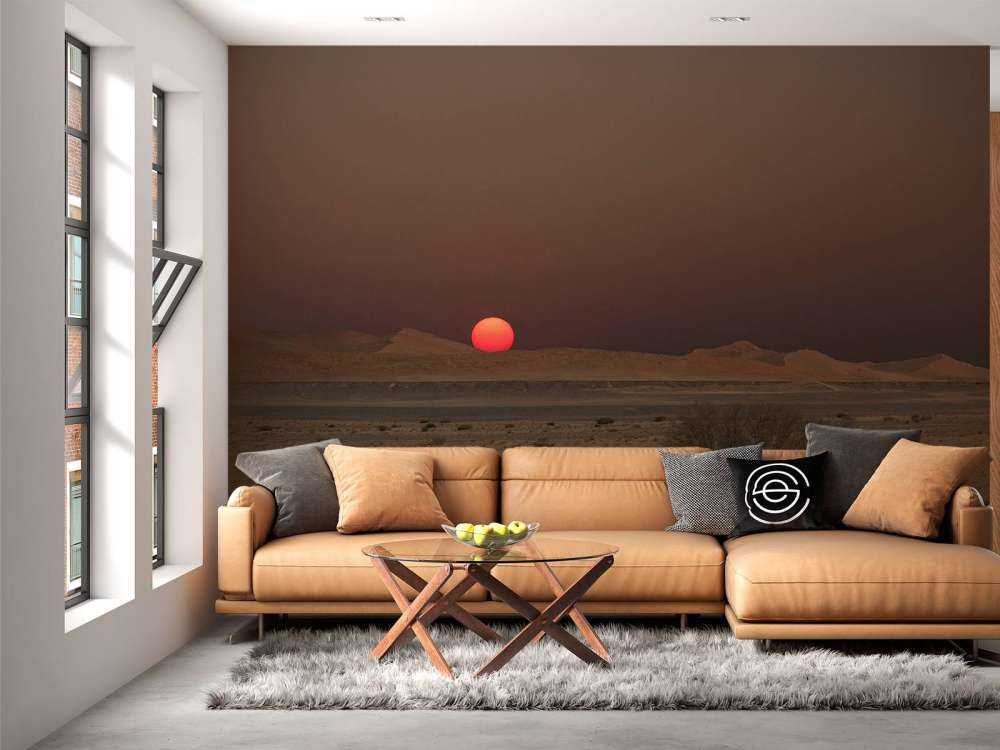 Donkere zonsondergang