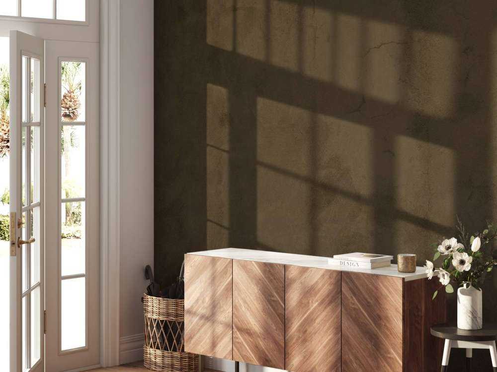 Bister brown concrete