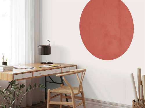 Discoloured red concrete
