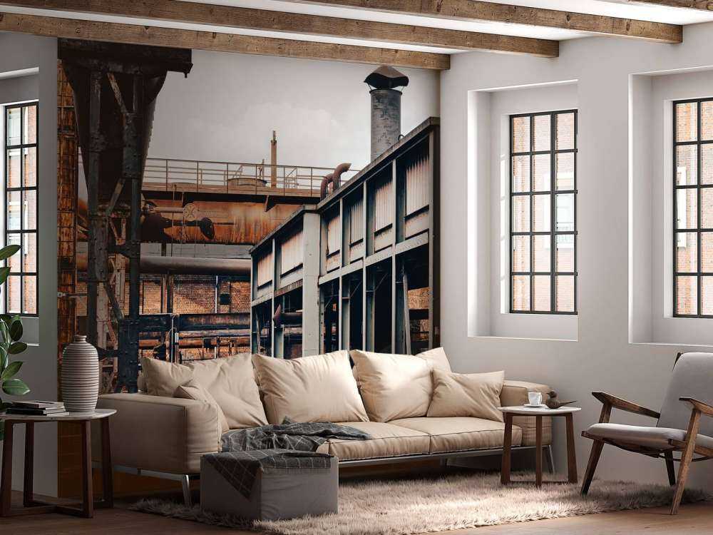 Rails at old a factory