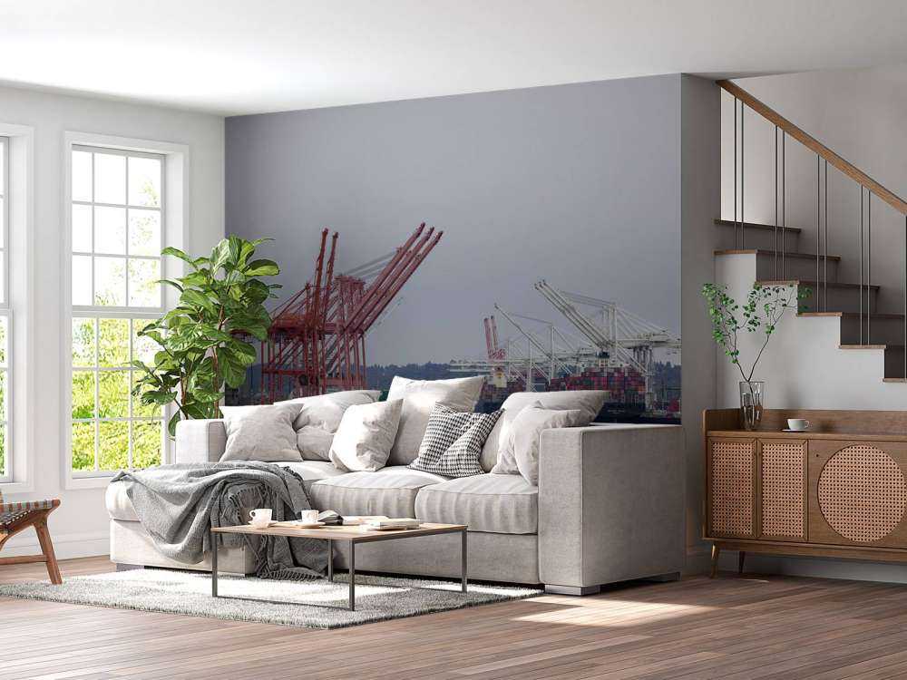 Hijskranen in de haven