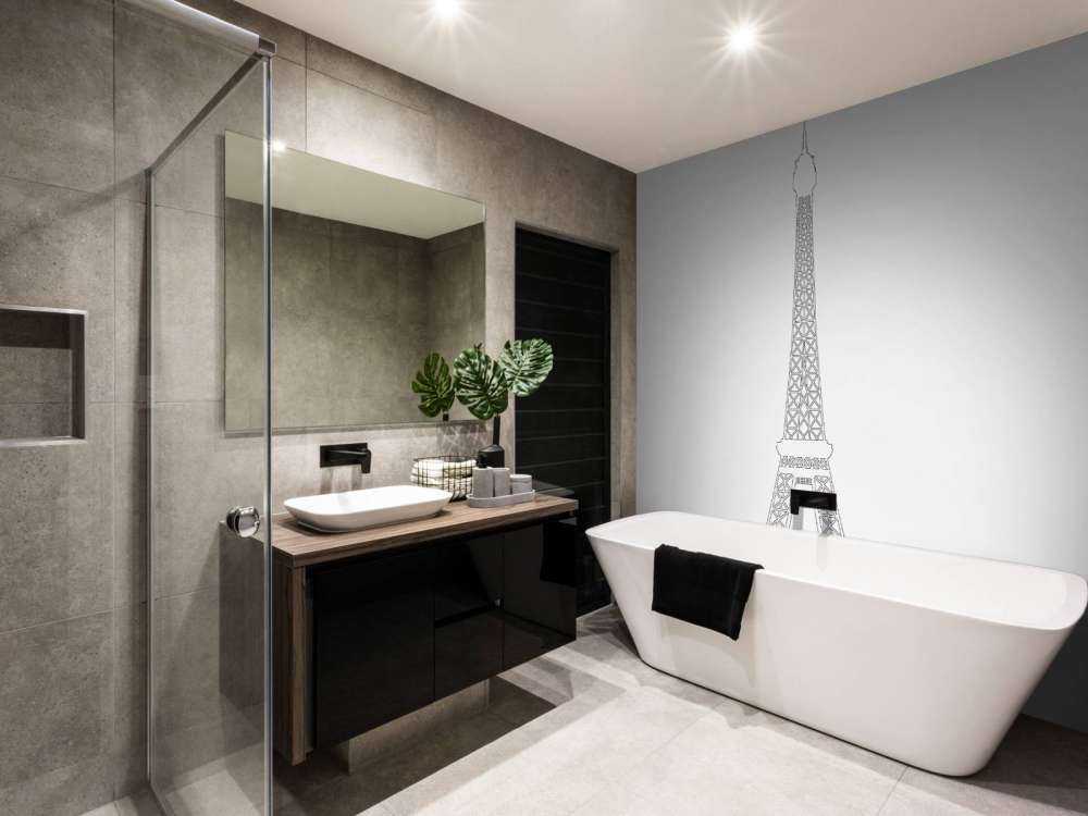 Portret van de Eiffeltoren, wit