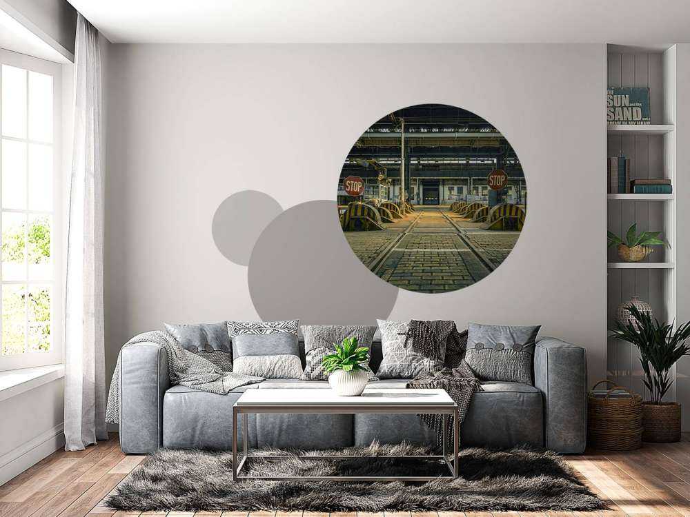 Abandoned industrial hall