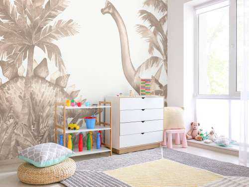 Dinosaurs in taupe